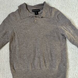 Christian Lacroix Taupe Knit Polo
